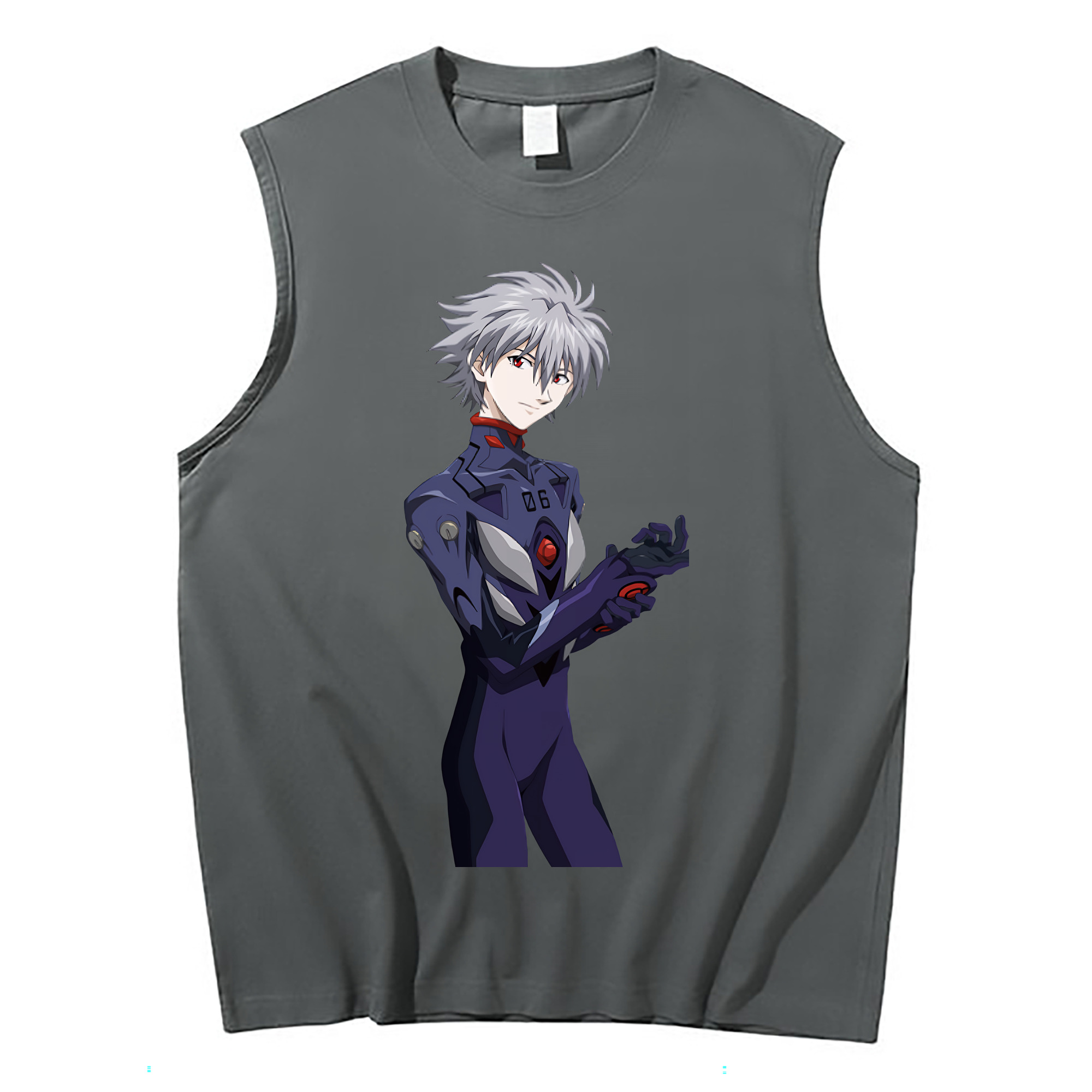 （画像用） EVA 新世紀エヴァンゲリオン コットン100％タンクトップ（フロントプリント）